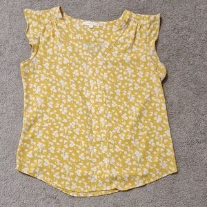 Universal Thread Yellow Floral Blouse